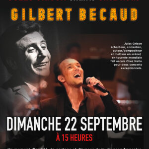 Affiche CONCERT avec JULES GRISON