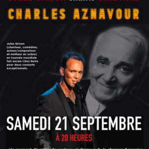 Affiche CONCERT ANNIVERSAIRE avec JULES GRISON