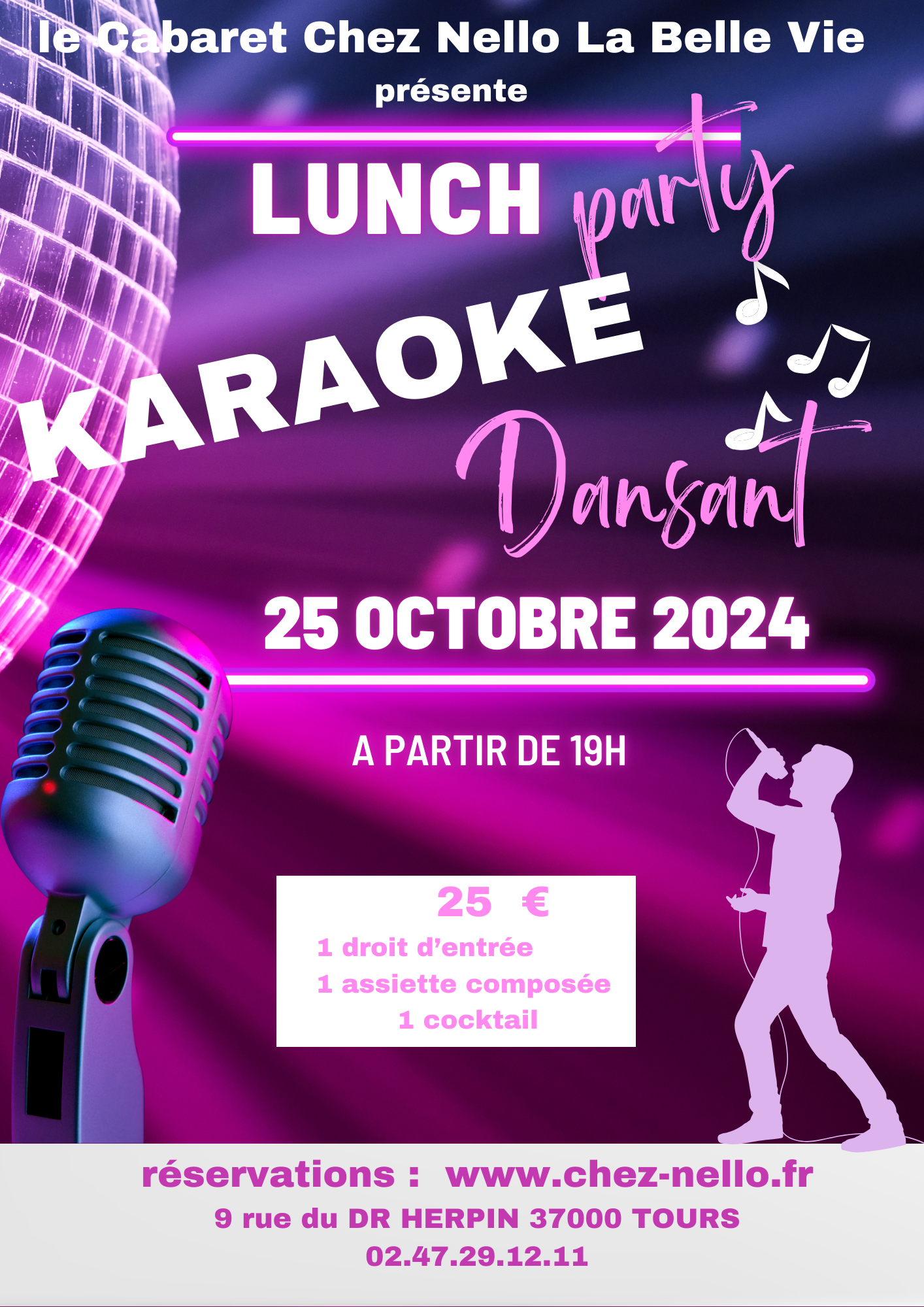 Affiche KARAOKE DANSANT