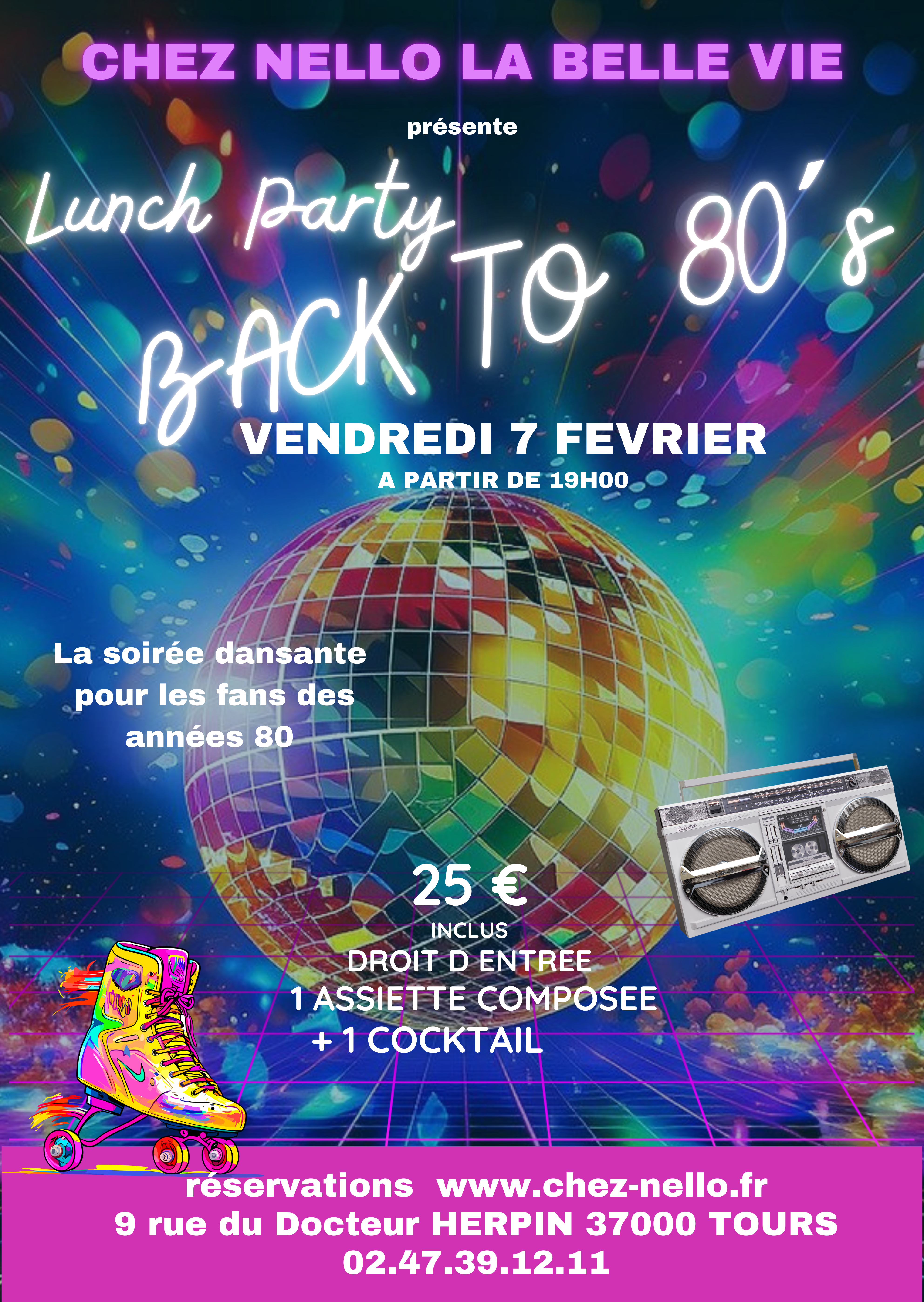 Affiche SOIREE Hits 80S