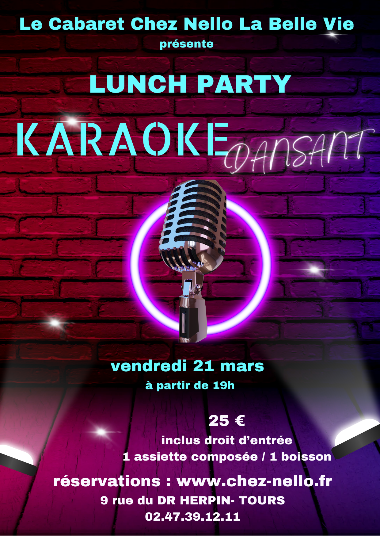 Affiche KARAOKE DANSANT