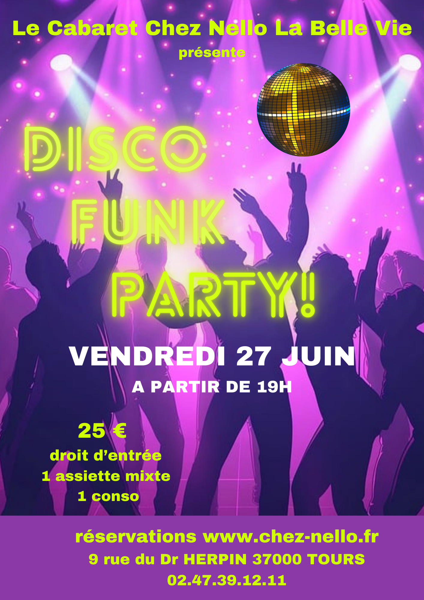 Affiche LUNCH PARTY DISCO FUNK